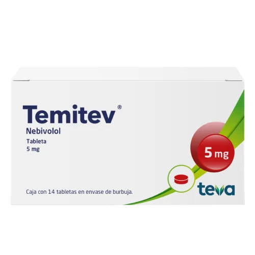 TEMITEV  NEBIVOLOL 5MG 14 TABLETAS